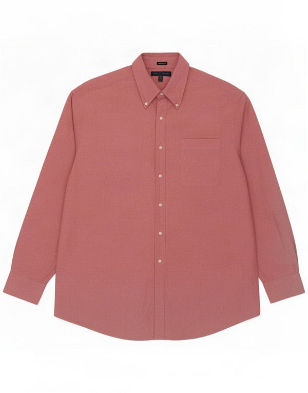 Camisa de corte regular para hombre Tommy Hilfiger Talla 17 1/2 XL Rojo