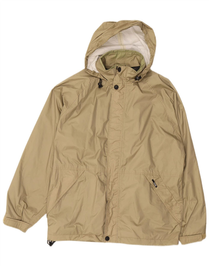 K-Way Chaqueta impermeable con capucha para hombre UK 38 Medium Khaki Poliamida