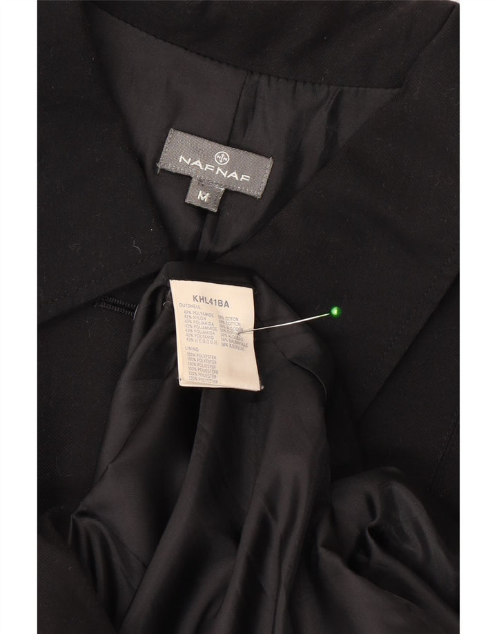 Naf Naf Abrigo militar para mujer UK 40 Mediano Poliéster negro