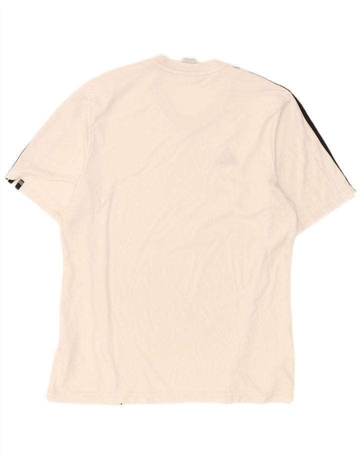 Adidas Mens Climalite Camiseta Top Grande Poliéster Blanco