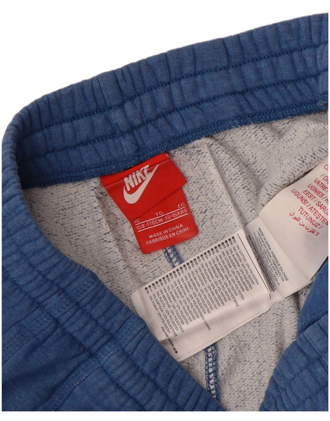 NIKE Pantalones de chándal para niños Joggers 13-14 años XL Azul Algodón