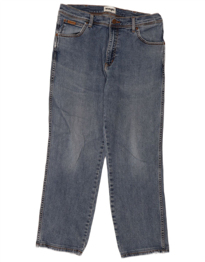 Wrangler Vaqueros Rectos Texas Para Hombre W36 L29 Algodón Azul