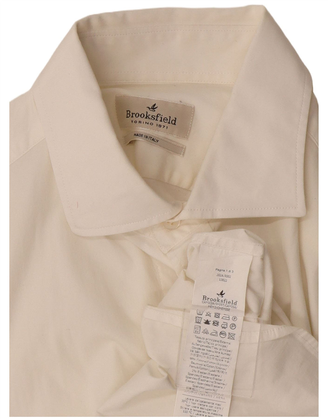 Camisa Brooks Brothers Hombre Mediana Algodón Blanco