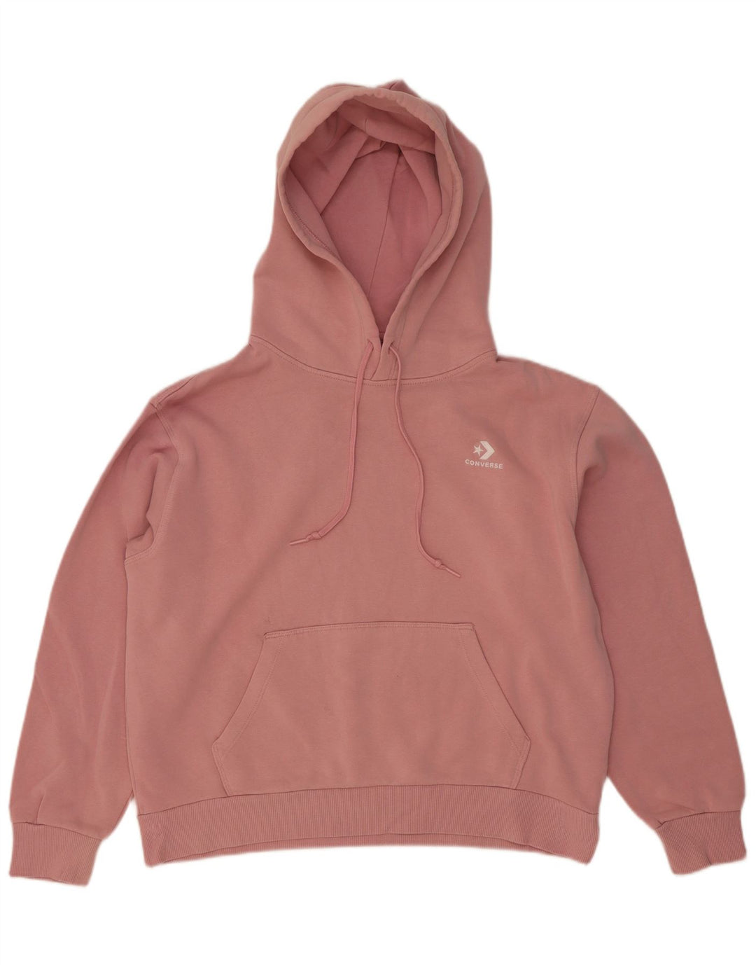 Converse Jersey con capucha extragrande para mujer UK 14 Algodón rosa medio