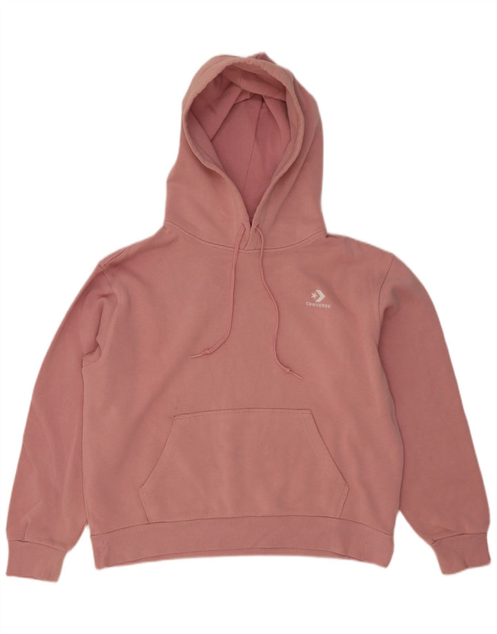 Converse Jersey con capucha extragrande para mujer UK 14 Algodón rosa medio