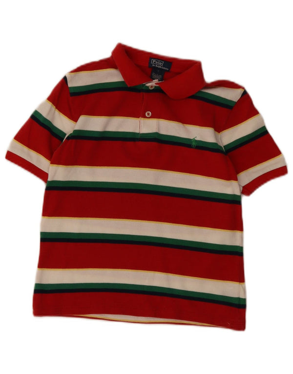 Polo Ralph Lauren Camisa Niño 6-7 Años Rojo Rayas Algodón