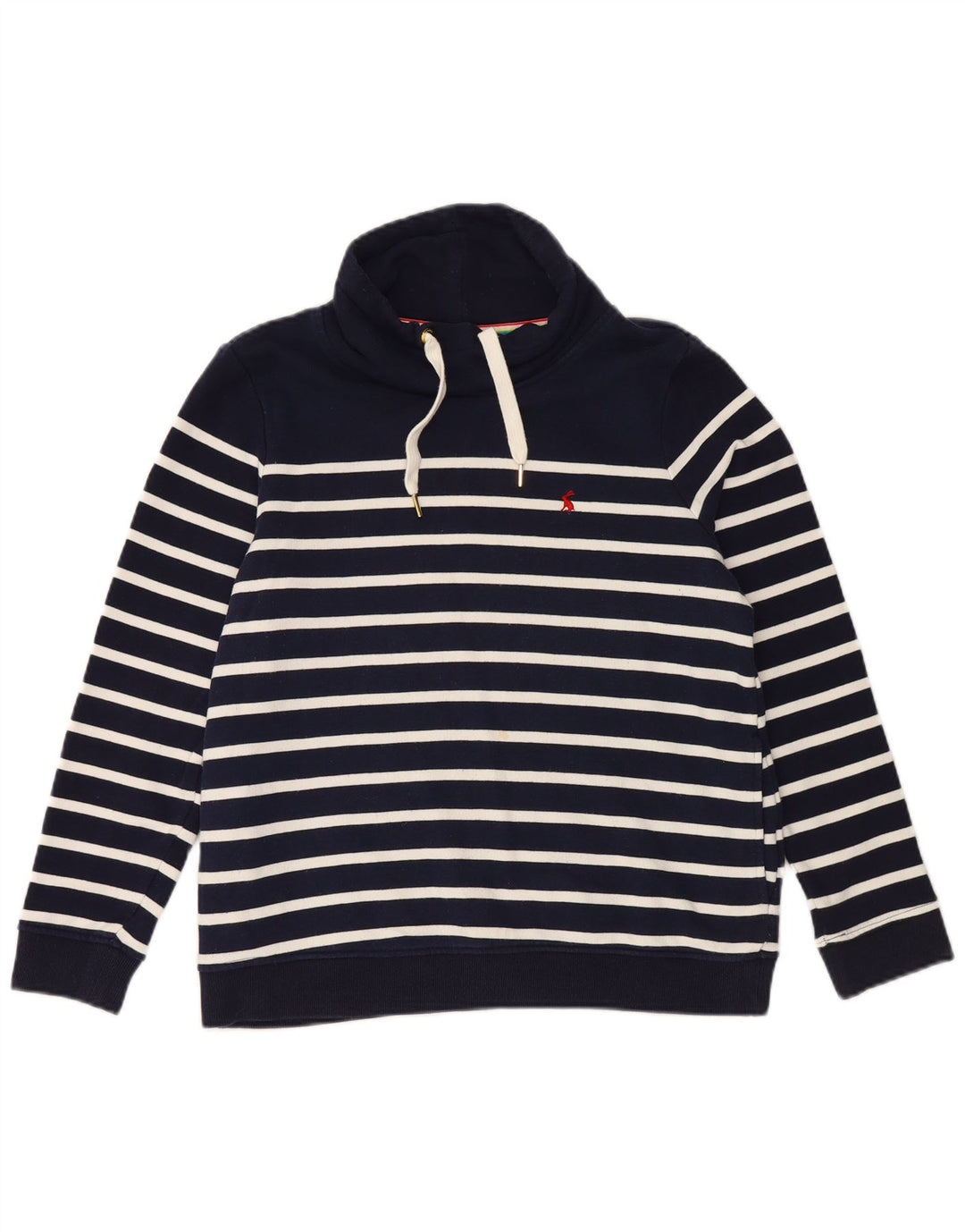 JOULES Sudadera extragrande para mujer UK 10 Small Azul marino a rayas