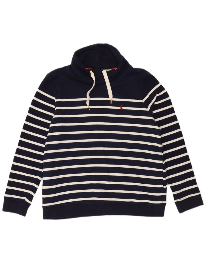 JOULES Sudadera extragrande para mujer UK 10 Small Azul marino a rayas
