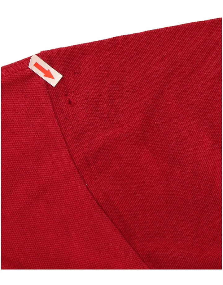 Polo Lacoste para hombre talla 5 grande algodón rojo