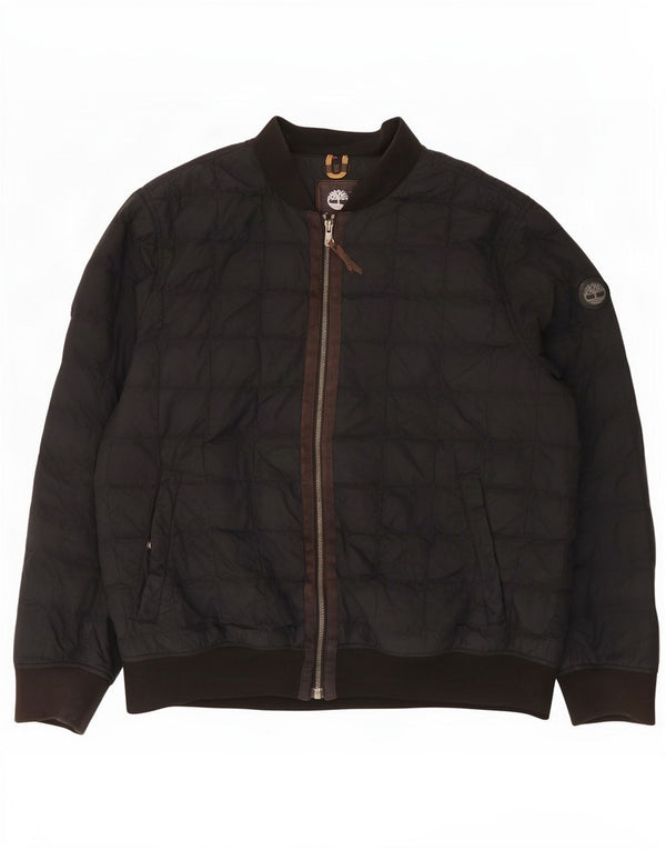 Timberland Chaqueta acolchada para hombre UK 42 XL Nylon negro