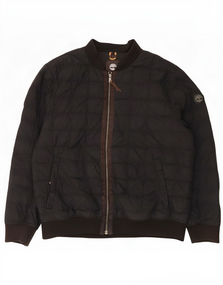 Timberland Chaqueta acolchada para hombre UK 42 XL Nylon negro