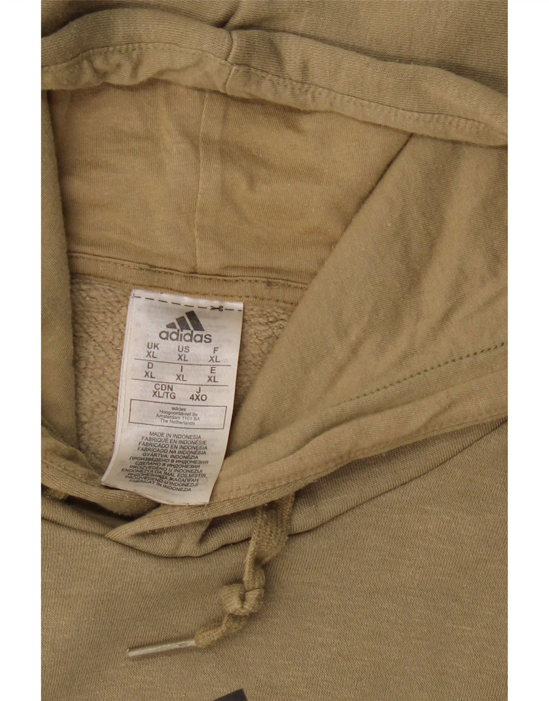 ADIDAS Hombre Graphic Sudadera con capucha Jumper XL Gris Colorblock Algodón