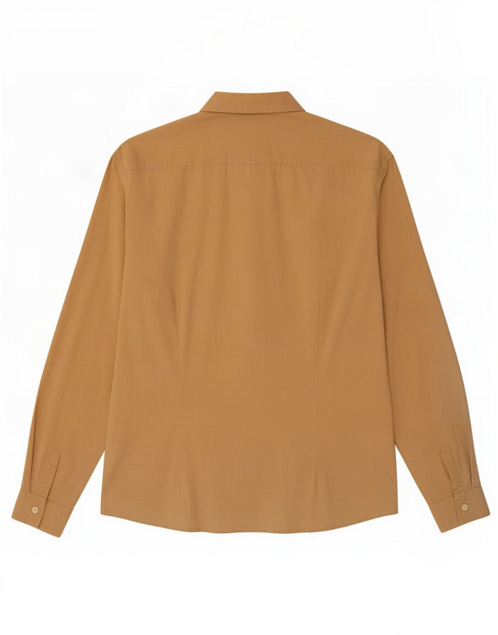 Camisa Guess Hombre Algodón Beige Medio