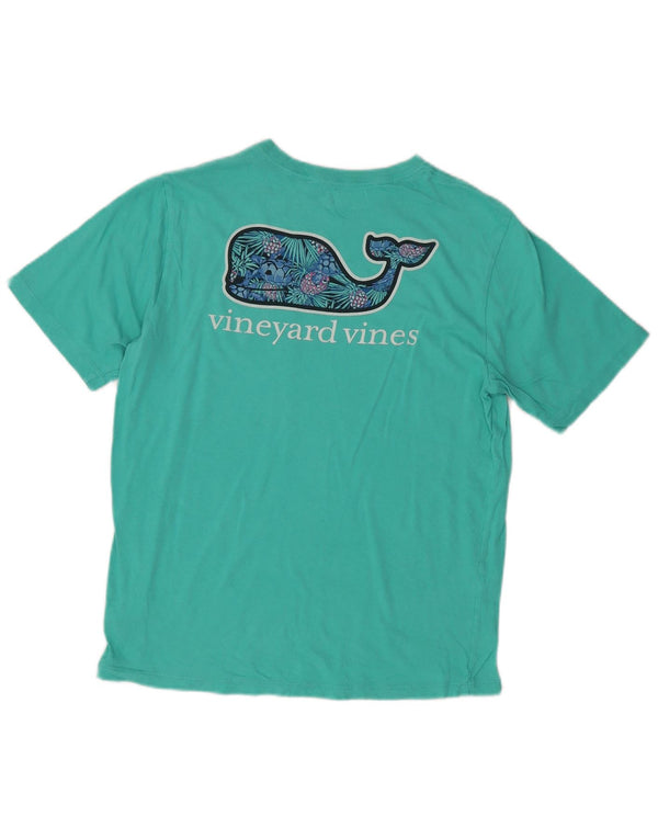 Vineyard Vines Camiseta gráfica para niño Top 15-16 años XL Turquesa Algodón