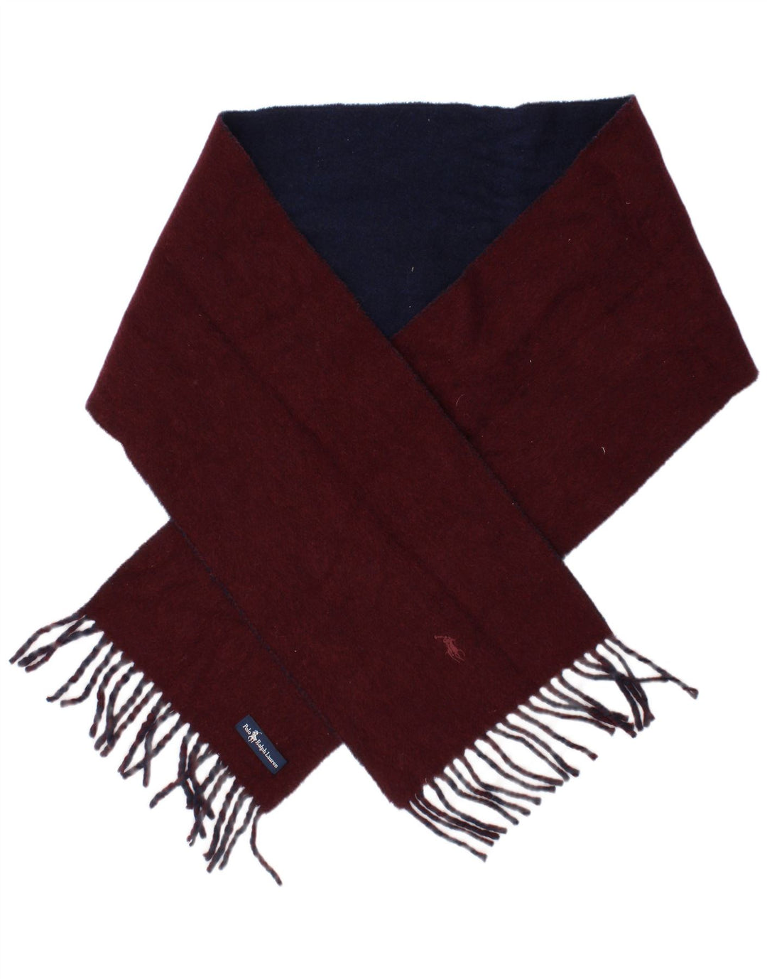 Polo Ralph Lauren - Bufanda rectangular para hombre, talla única, color burdeos clásico