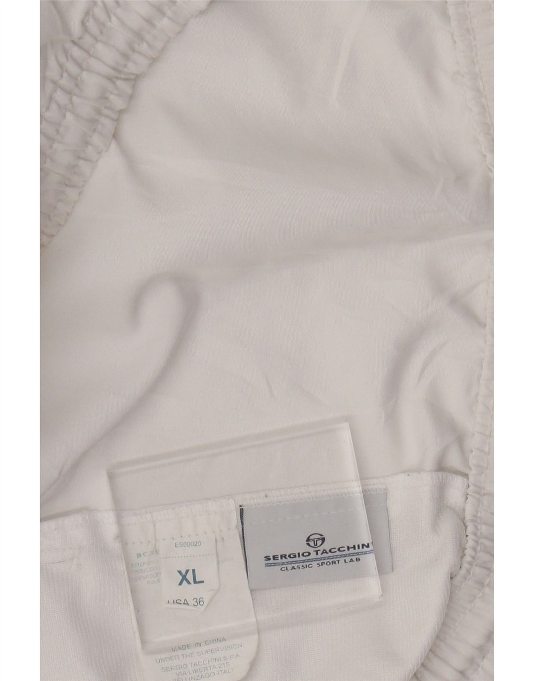 SERGIO TACCHINI Shorts deportivos para hombre XL Blanco Poliéster