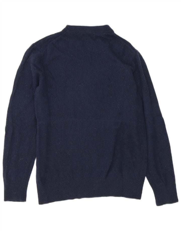 Gant Jersey De Cuello Redondo Para Hombre Jersey Small De Lana De Cordero Azul Marino
