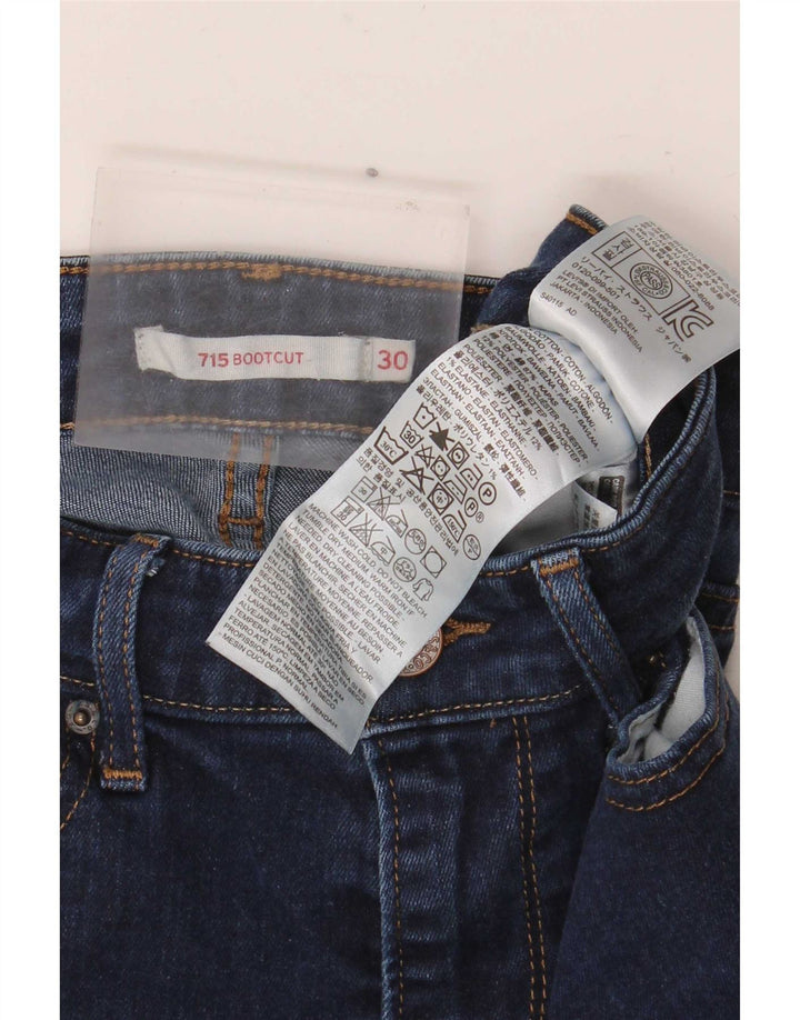 Levi's Mujer 715 Bootcut Jeans W30 L32 Algodón Azul Marino