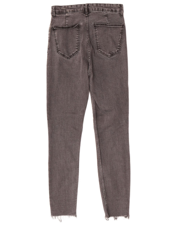 Zara Jeans ajustados de cintura alta para mujer EU 38 Small W28 L25 Algodón negro