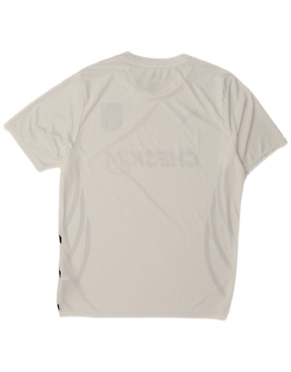 Puma Mens Deutshland Graphic Camiseta Top Grande Poliéster Blanco