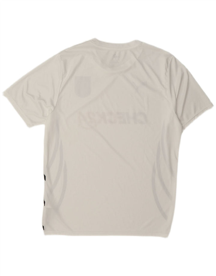 Puma Mens Deutshland Graphic Camiseta Top Grande Poliéster Blanco