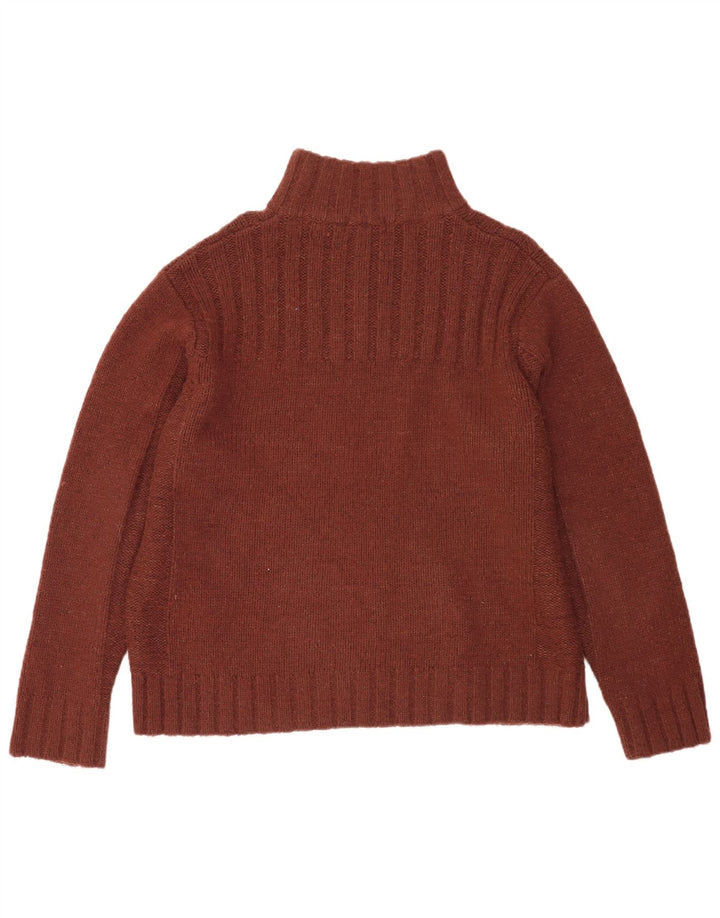 Marks & Spencer Jersey con Cuello y Cremallera para Hombre XL Acrílico Marrón