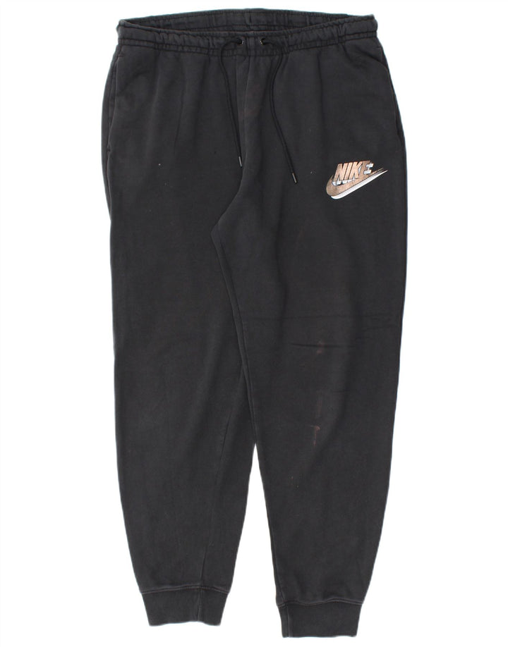 NIKE Hombre Pantalones de chándal con gráfico Joggers Large Black Cotton
