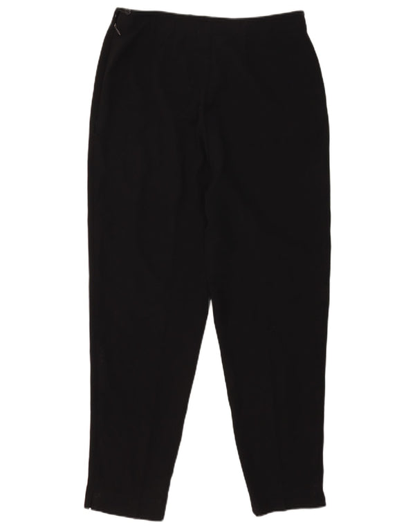Marks & Spencer Pantalones de traje de cintura alta para mujer UK 40 Large W30 L27 Negro