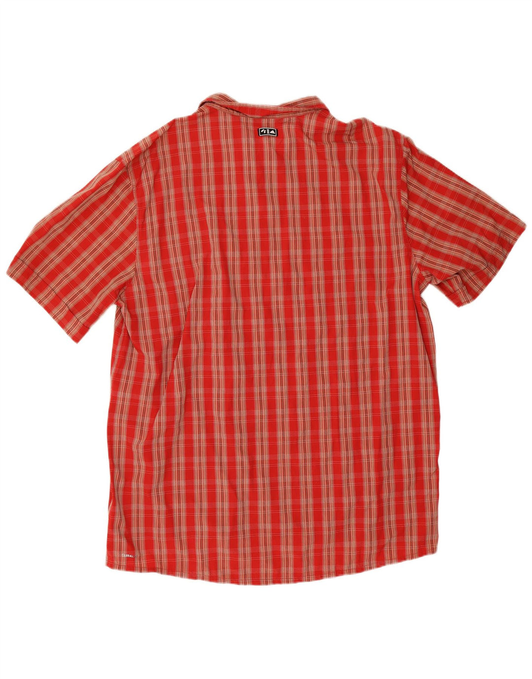 Adidas - Camiseta de manga corta Climalite para hombre, talla 2XL, color rojo, poliamida