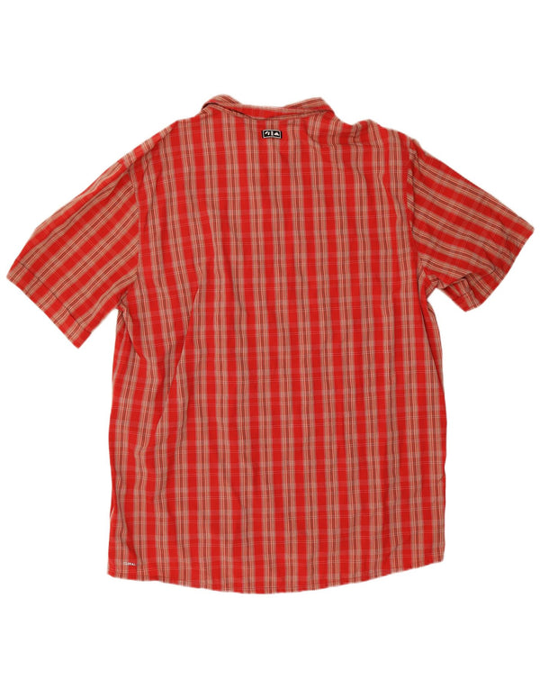 Adidas - Camiseta de manga corta Climalite para hombre, talla 2XL, color rojo, poliamida