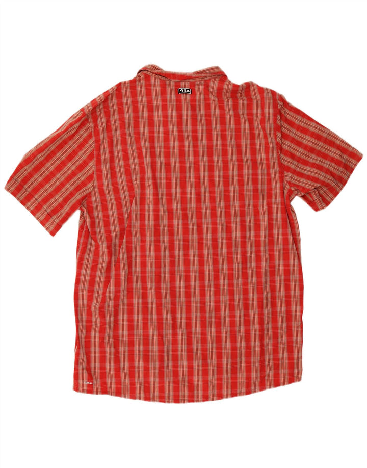 Adidas - Camiseta de manga corta Climalite para hombre, talla 2XL, color rojo, poliamida