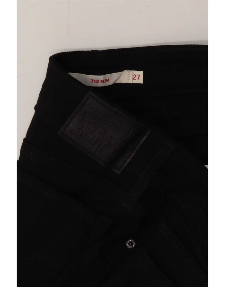 Vaqueros Levi's 712 Slim para mujer W27 L26 Negro