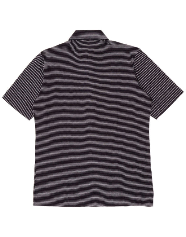 Herion Polo Hombre Algodón Rayas Azul Marino Mediano