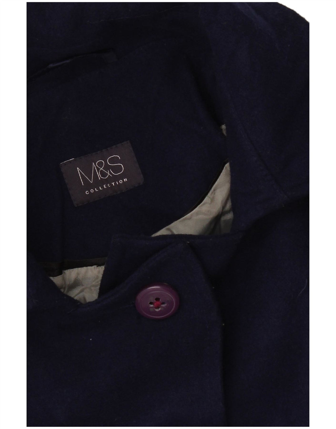 Marks & Spencer Abrigo para mujer UK 10 Small Azul marino