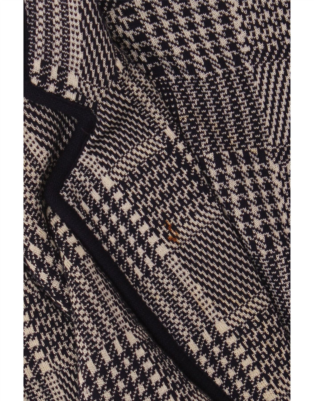 VALENTINO Chaqueta Miss V para Mujer IT 48 XL Pata de Gallo Azul Marino