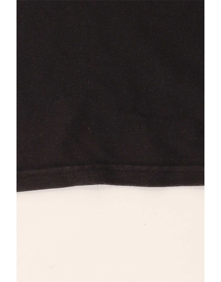 Harley Davidson Polo para hombre grande de algodón negro