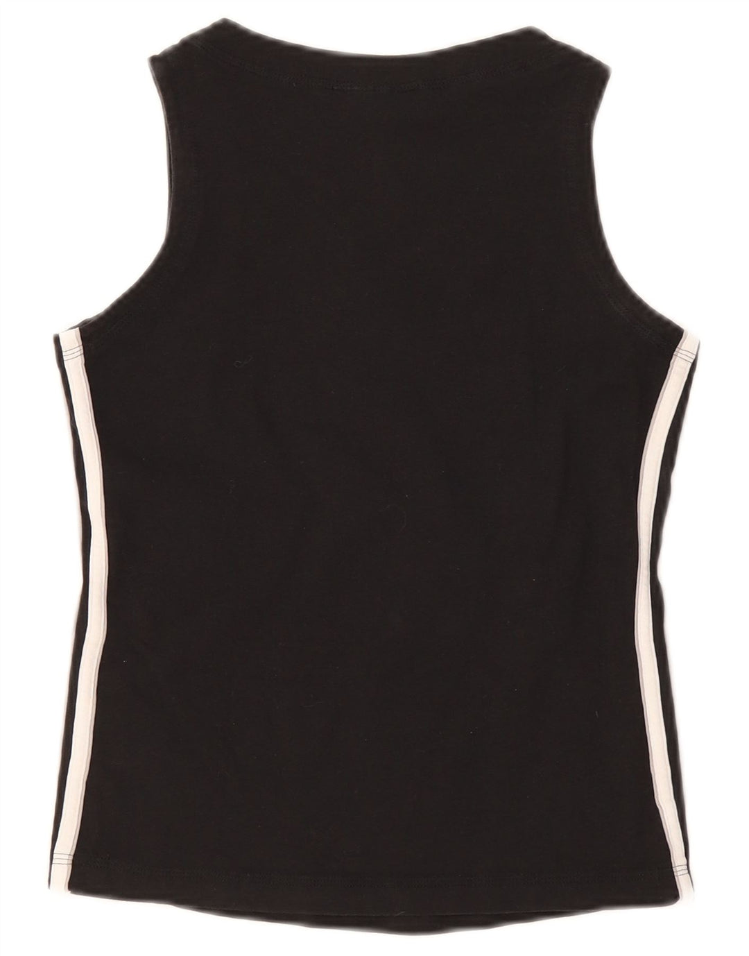 Adidas Mujer Chaleco Top UK 8 Pequeño Algodón Negro