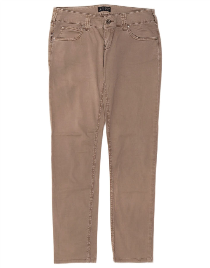 Armani Mujer Pantalones Casuales Slim W27 L28 Gris