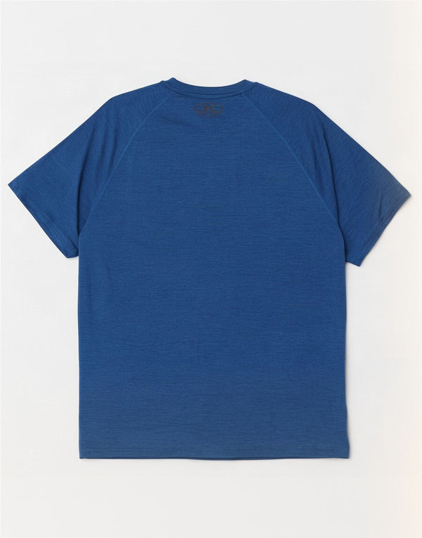 Under Armour Camiseta para hombre Top Large Poliéster moteado azul marino