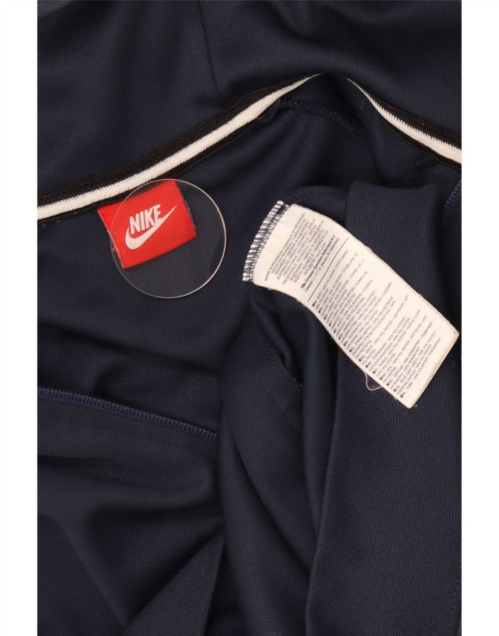 Nike - Sudadera con capucha y cremallera para hombre, talla pequeña, color azul marino, poliéster