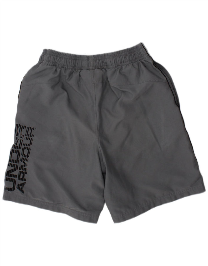 Under Armour Pantalones cortos deportivos con gráficos para niño 10-11 años Gris medio Deportes