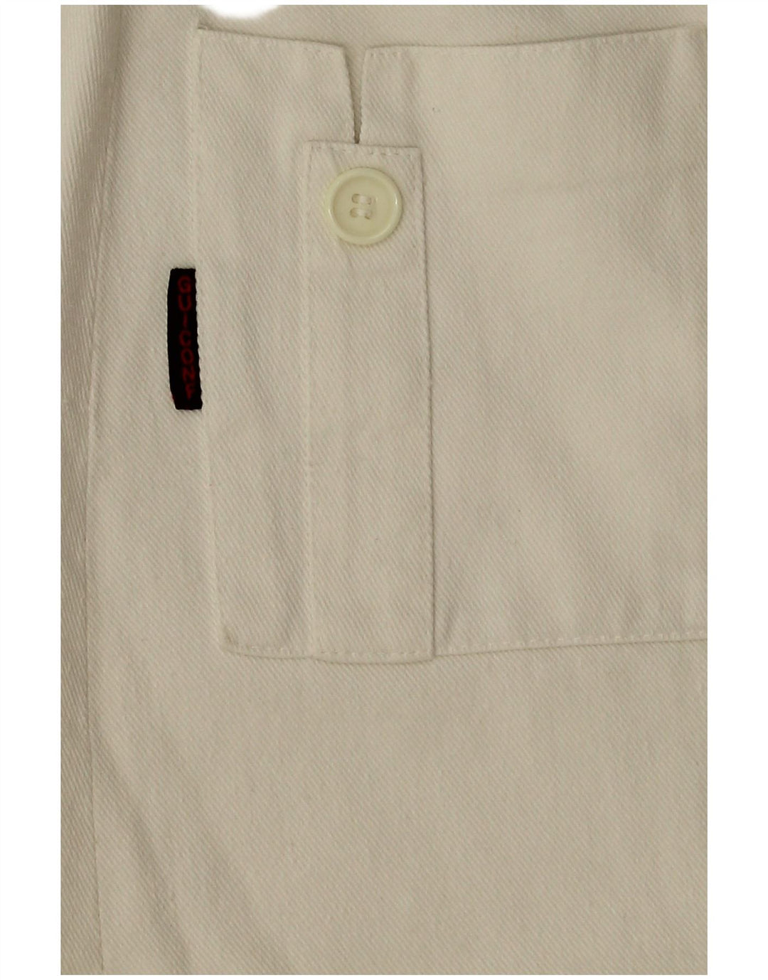 Falda vaquera vintage para mujer W24 XS blanco