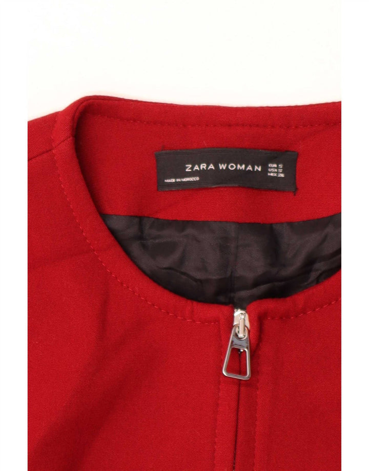 Zara Mujer Abrigo Reino Unido 10 Pequeño Rojo