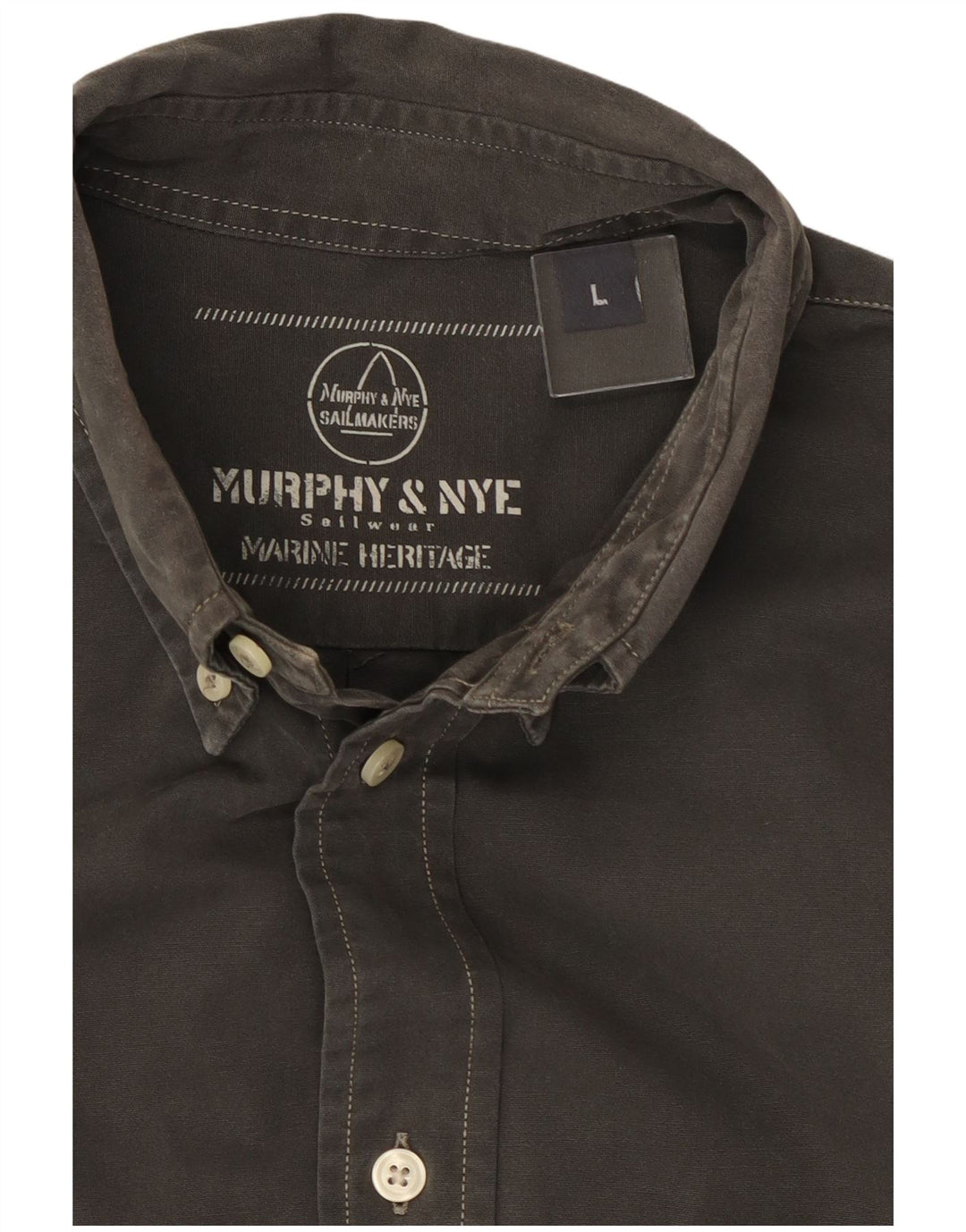 MURPHY & NYE Camisa para hombre grande gris