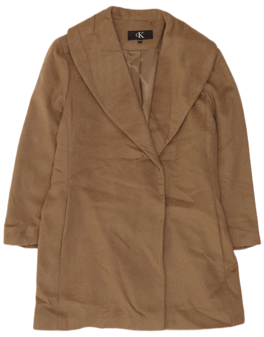 Calvin Klein Abrigo extragrande para mujer UK 18 XL Lana beige