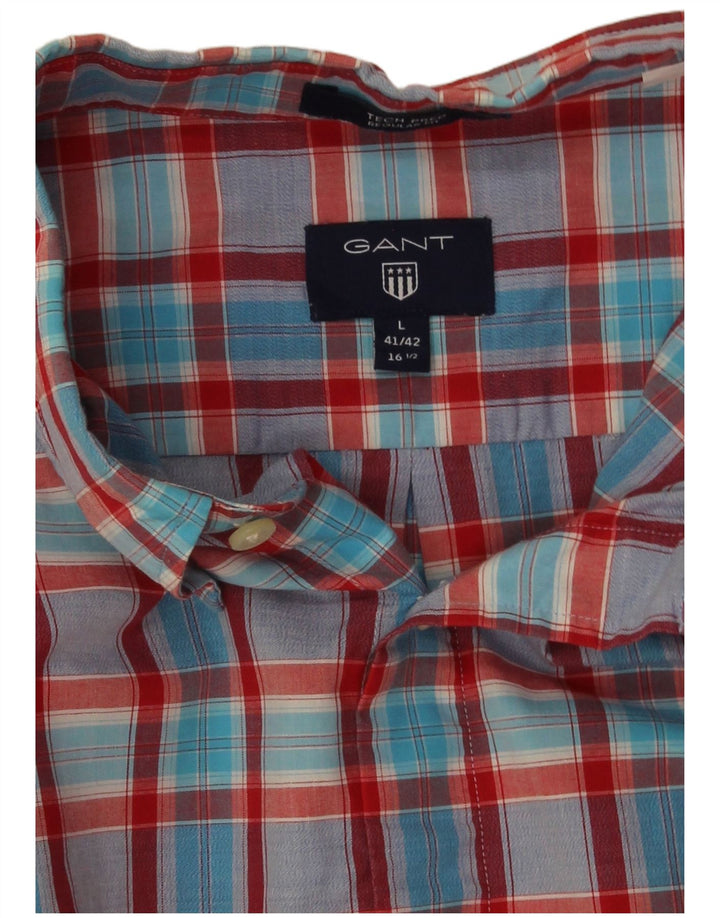 Camisa Gant Regular Fit para hombre talla 41/42 16 1/2 grande cuadros multicolor