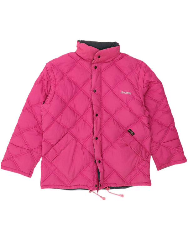 Dolomite Chaqueta acolchada reversible con capucha para hombre UK 42 XL Poliéster rosa