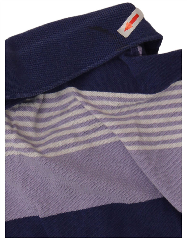 Polo Lacoste para hombre talla 4 mediano rayas moradas