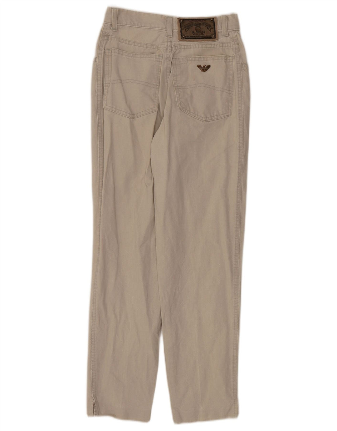Jeans Armani Mujer Cónicos W27 L26 Algodón Gris