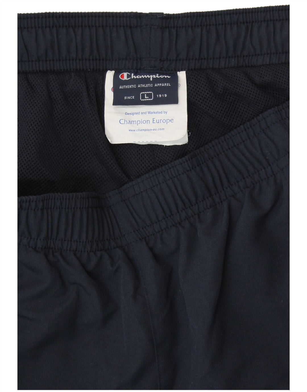 Champion Pantalón De Chándal Para Hombre Grande Azul Marino Colorblock Poliéster